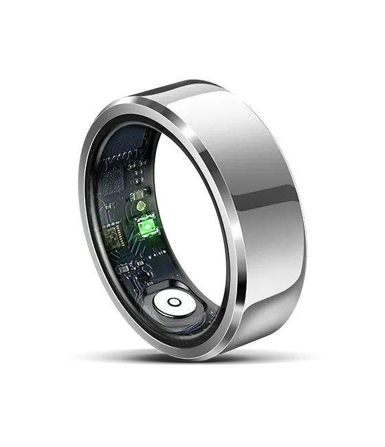 Lumina Smart Ring – titanium health ring for heart rate blood oxygen sleep stress tracking