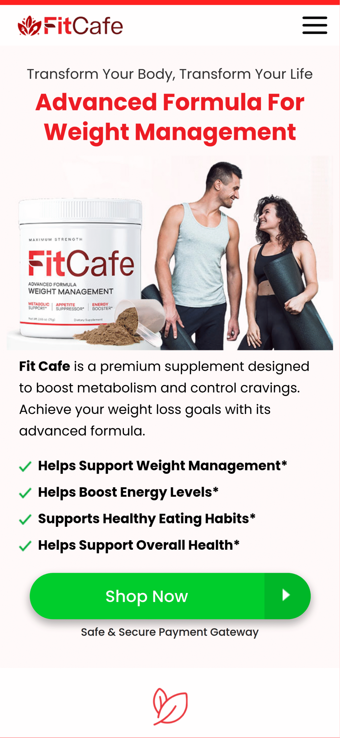 Fit Cafe weight management background